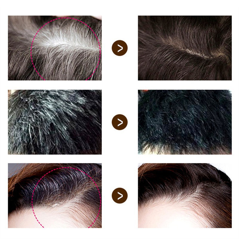 Hair color pen for fast temporary dyeing to cover white hair, with lasting results.