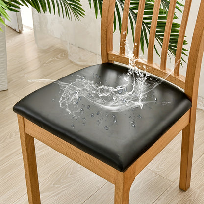 PU leather chair slipcover protects against cat scratches, suitable for chairs in hotels, offices, banquets, and homes.