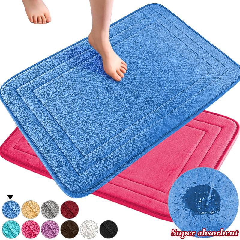 Non-Slip Memory Foam Bath Rug set includes 1 piece - Features Quick Dry, Machine Washable, Soft and Comfortable Bathroom Accessories