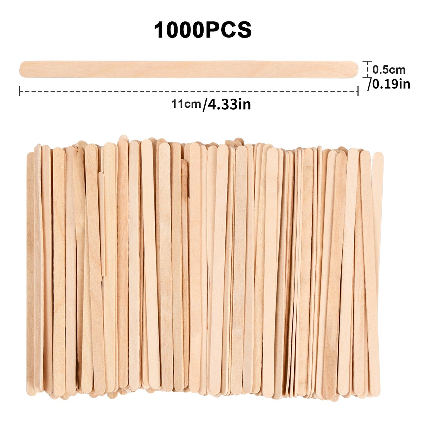 1000 Disposable Bamboo Stirrers - Ideal for Coffee, Tea, To-Go Drinks, and Birthday Celebrations!