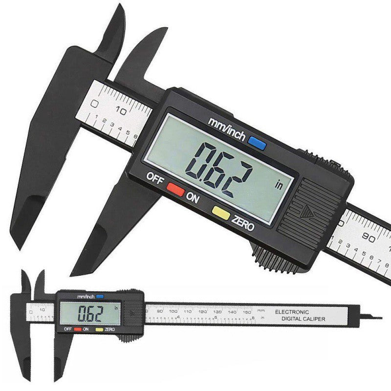 150mm Electronic Digital Caliper with Carbon Fiber Dial Vernier, Micrometer Measuring Tool.