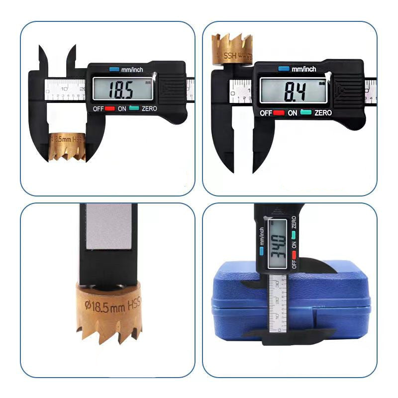 150mm Electronic Digital Caliper with Carbon Fiber Dial Vernier, Micrometer Measuring Tool.