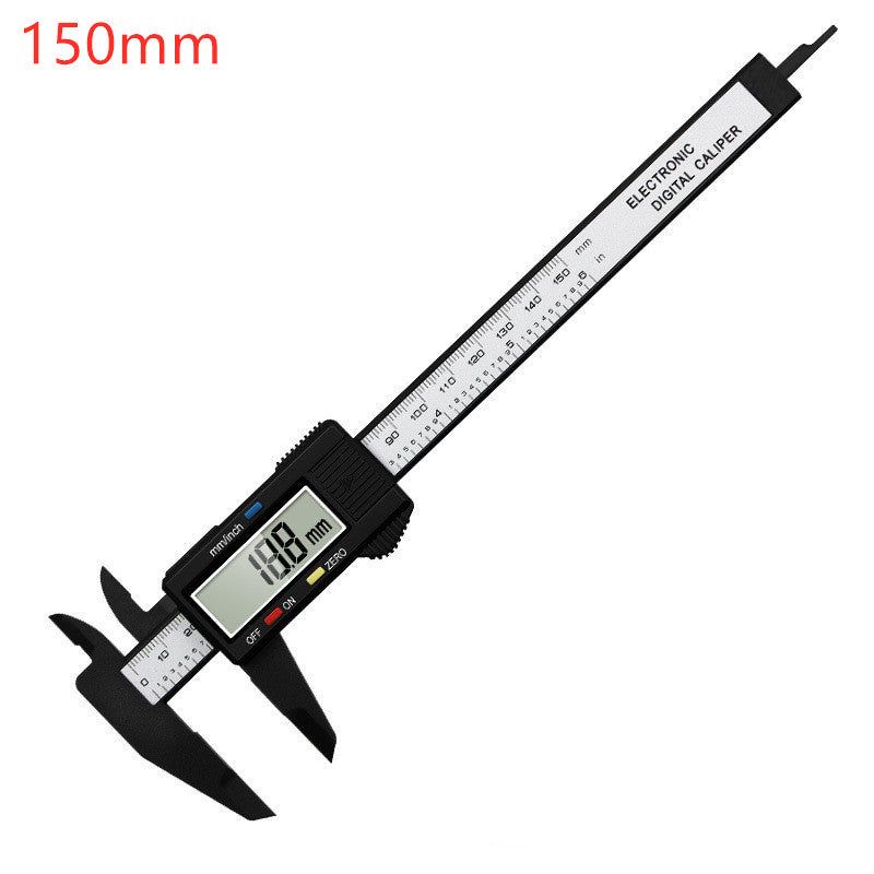 150mm Electronic Digital Caliper with Carbon Fiber Dial Vernier, Micrometer Measuring Tool.