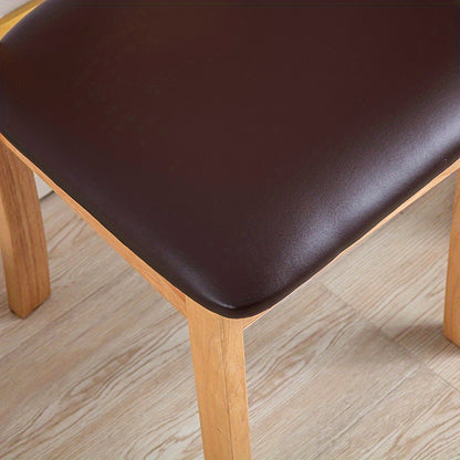 Waterproof PU leather seat cover for dining room chairs.