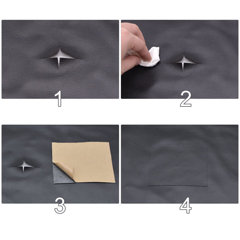 Self-adhesive patches for DIY sofa repair, furniture, tables, chairs, seat bags, soles, PU artificial leather, car seats, bicycle cushions, restaurant seats, genuine leather, imitation leather - all for easy and effective repair.