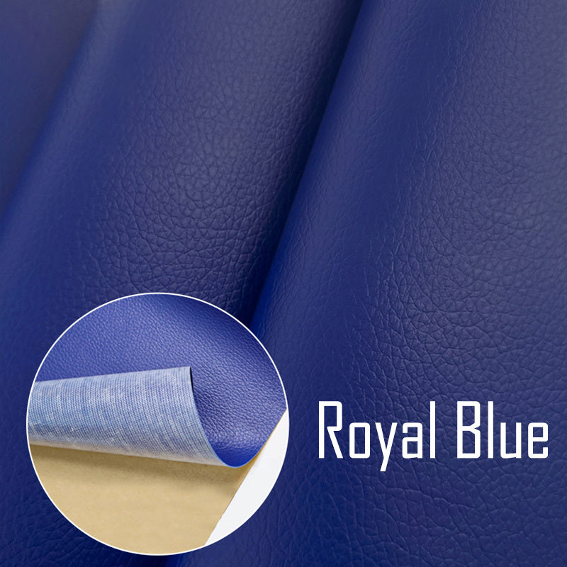 Self-adhesive repair patches for furniture, bikes, and cushions made of PU artificial leather.