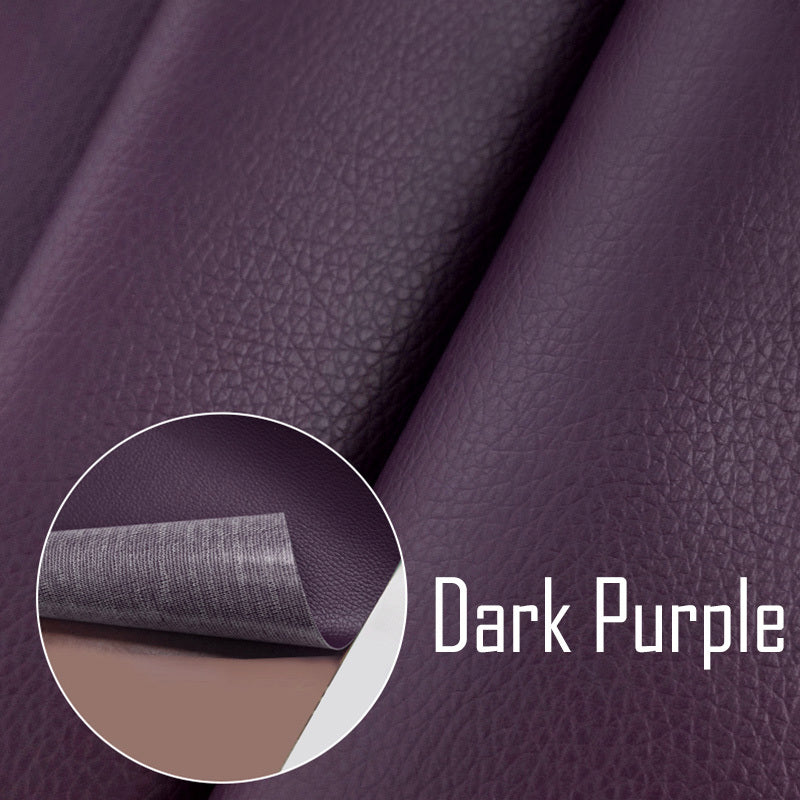 Self-adhesive repair patches for furniture, bikes, and cushions made of PU artificial leather.