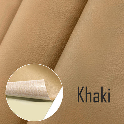 Self-adhesive repair patches for furniture, bikes, and cushions made of PU artificial leather.