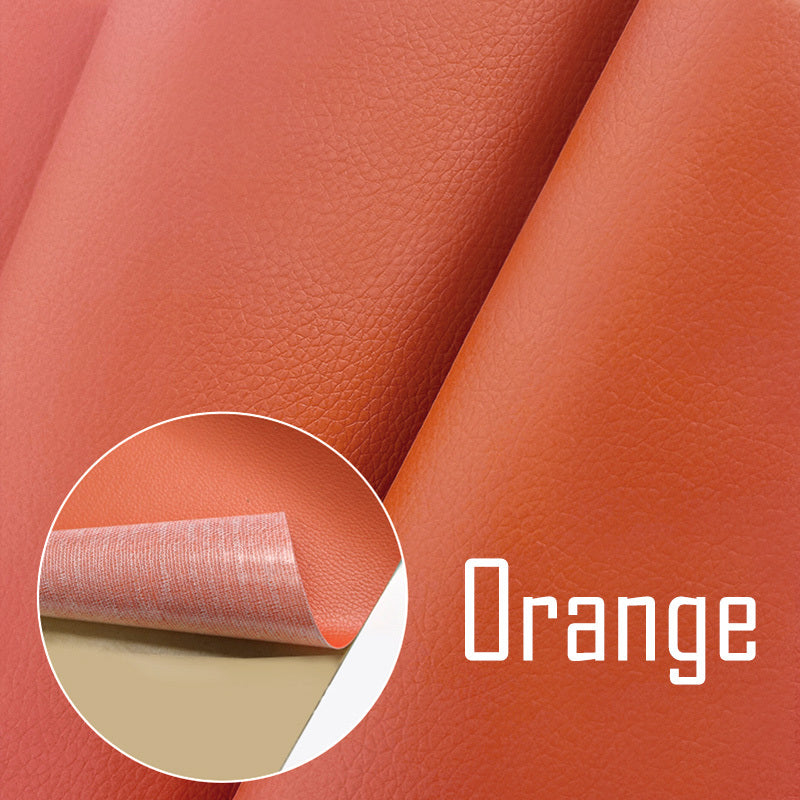 Self-adhesive repair patches for furniture, bikes, and cushions made of PU artificial leather.