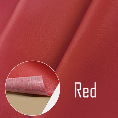 Self-adhesive repair patches for furniture, bikes, and cushions made of PU artificial leather.