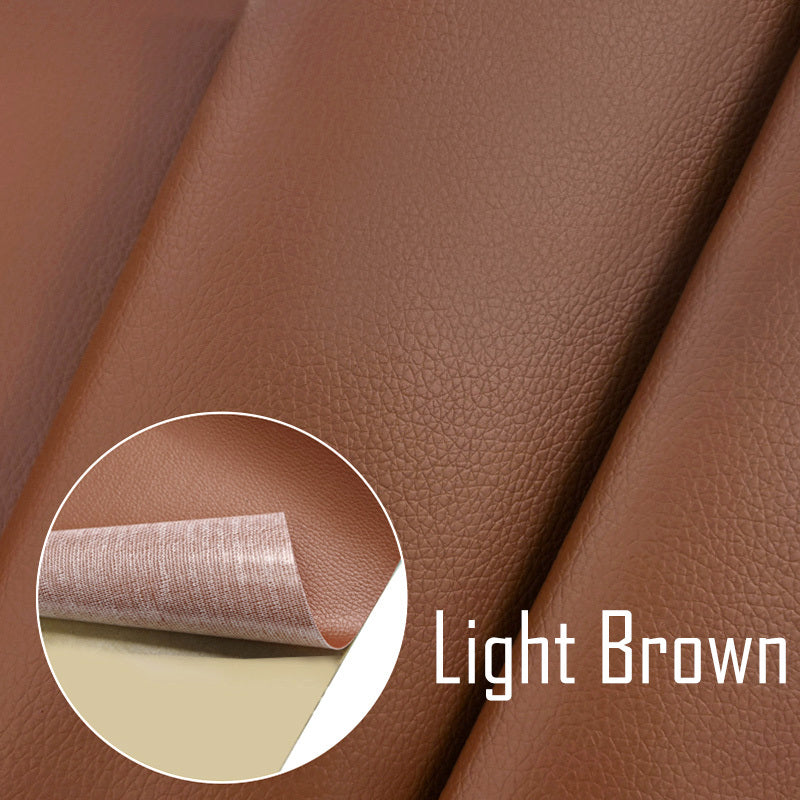 Self-adhesive repair patches for furniture, bikes, and cushions made of PU artificial leather.