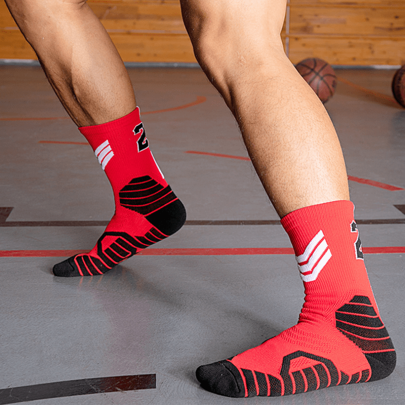 23 pairs of professional Thick Padded Basketball Athletic sport socks for men and women.