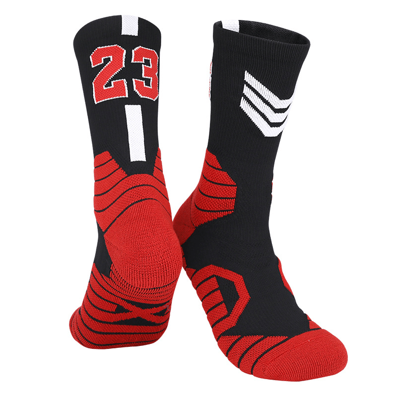 23 pairs of professional Thick Padded Basketball Athletic sport socks for men and women.