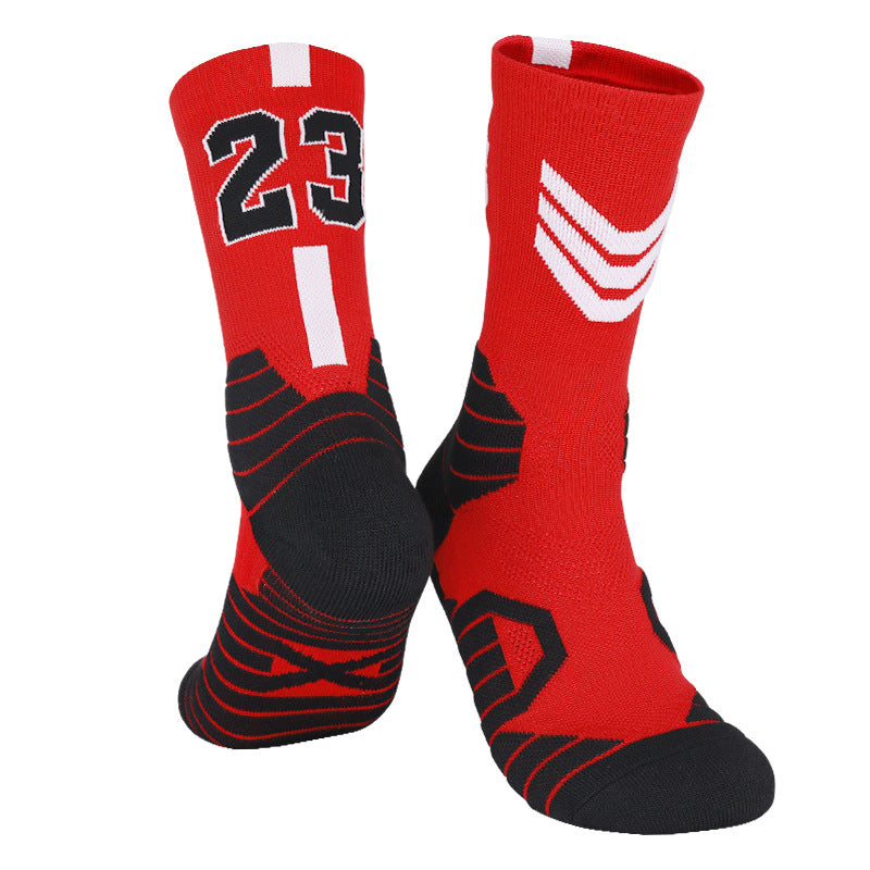 23 pairs of professional Thick Padded Basketball Athletic sport socks for men and women.