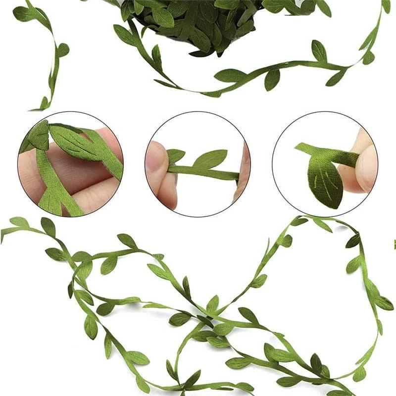 1 piece of 395-inch (10m) green artificial vine for home and party decorations, Mother's Day gift and supplies, party supplies and decor.