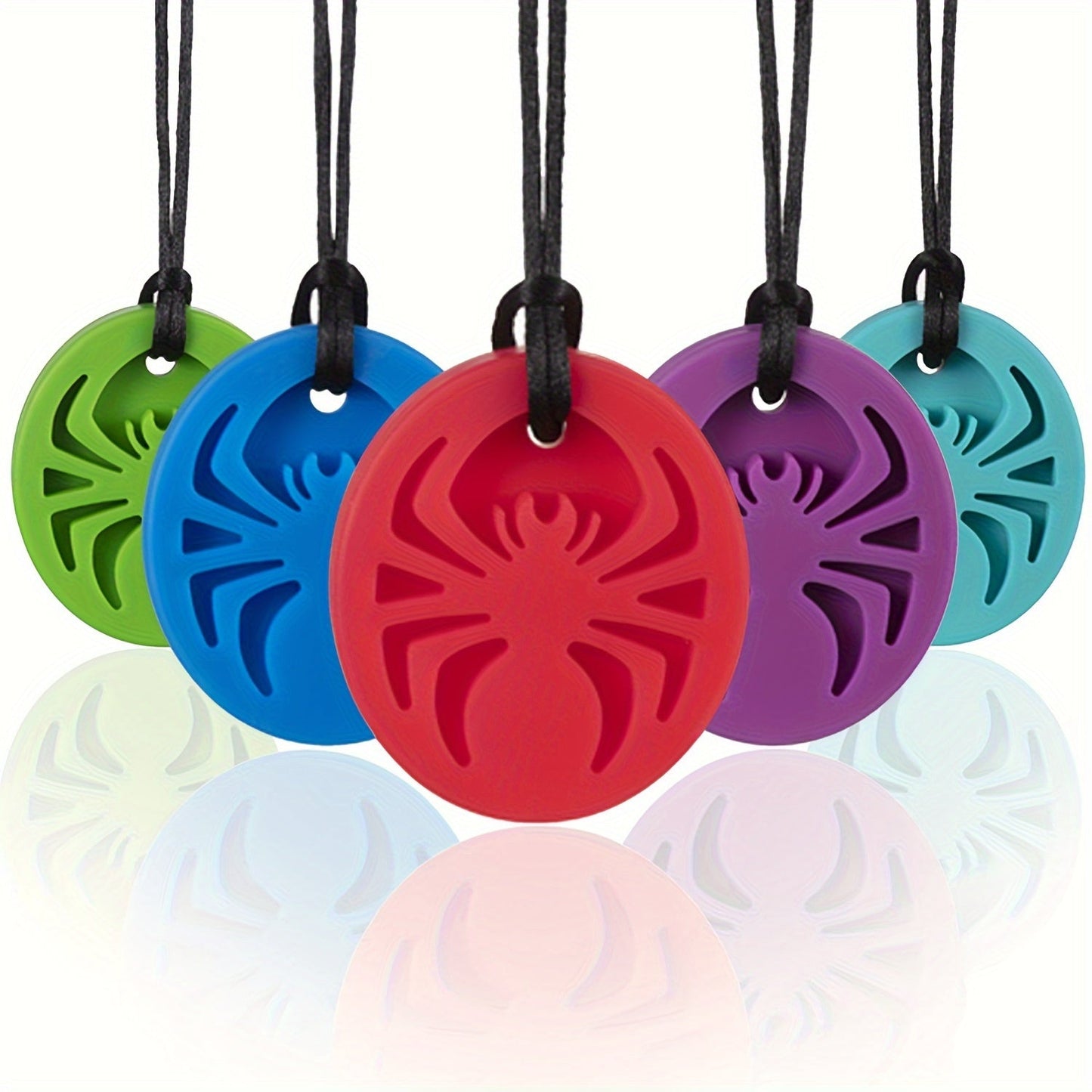 SOSKYGELO Spider Chew Necklaces: Fun and Safe Chew Toys for Kids, Perfect for Teething and Chewing