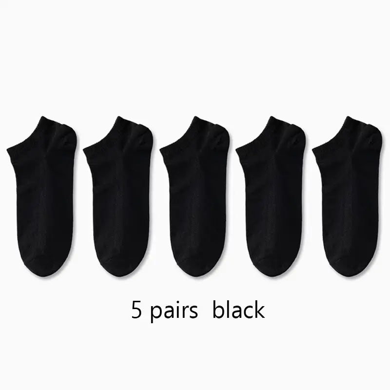 10 pairs of comfortable and breathable men and women ankle socks for spring and summer.