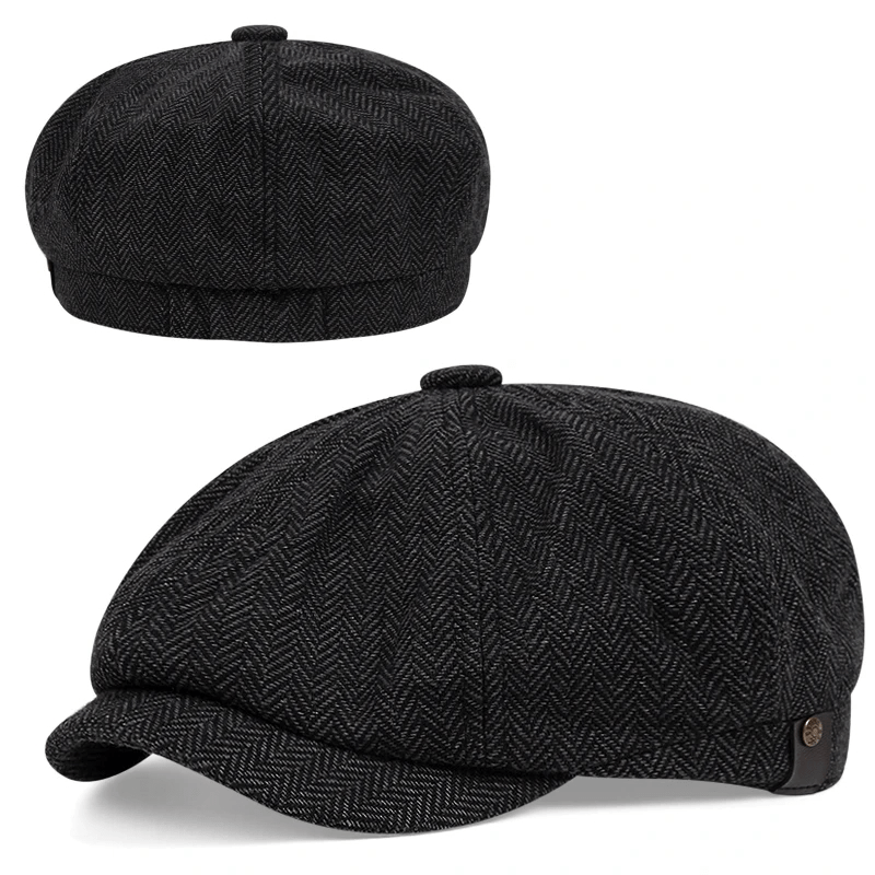 2025 Valentine's Day Men's casual hat - retro thin beret