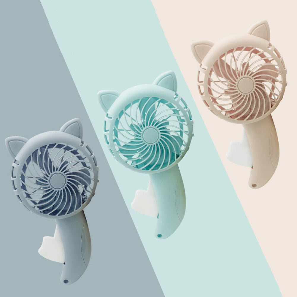 The WhimsyCat Manual Handheld Fan is a compact and portable personal cooling solution. Made of durable plastic, this cute cartoon-designed fan is perfect for use around the house. With no batteries required, you can enjoy a refreshing breeze wherever you