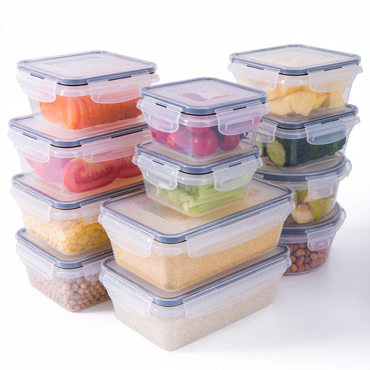 Set of 3 Airtight Food Storage Containers with Lids - Clear Containers Seal in Freshness for Cereal, Rice, Pasta, Tea, Nuts, and Coffee Beans - Moisture-Proof Plastic Tanks for Preserving Food in the Kitchen