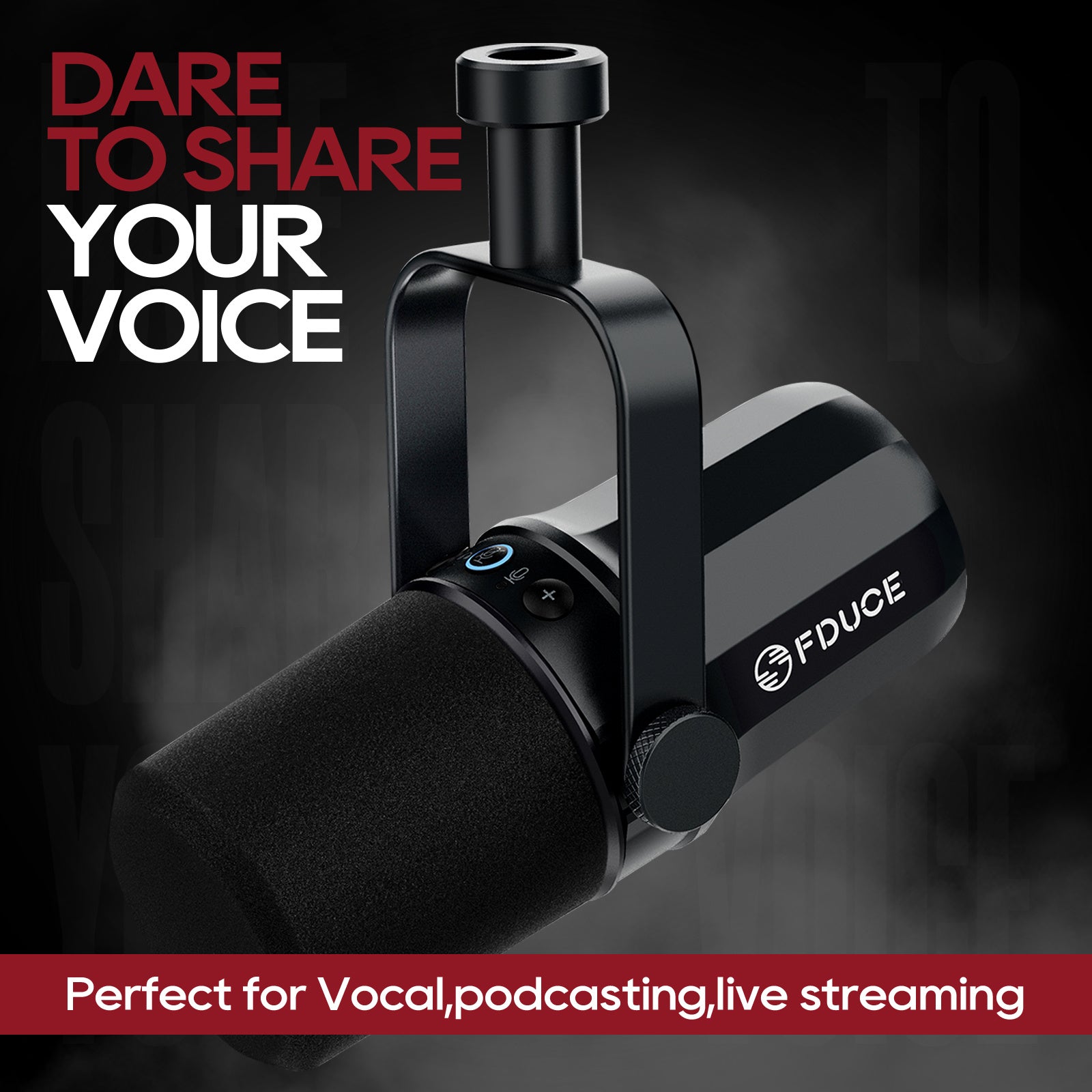 The Ultimate Podcast Microphone: FDUCE SL40 USB/XLR Dynamic Mic With Built-in Headset & Soundproofing!