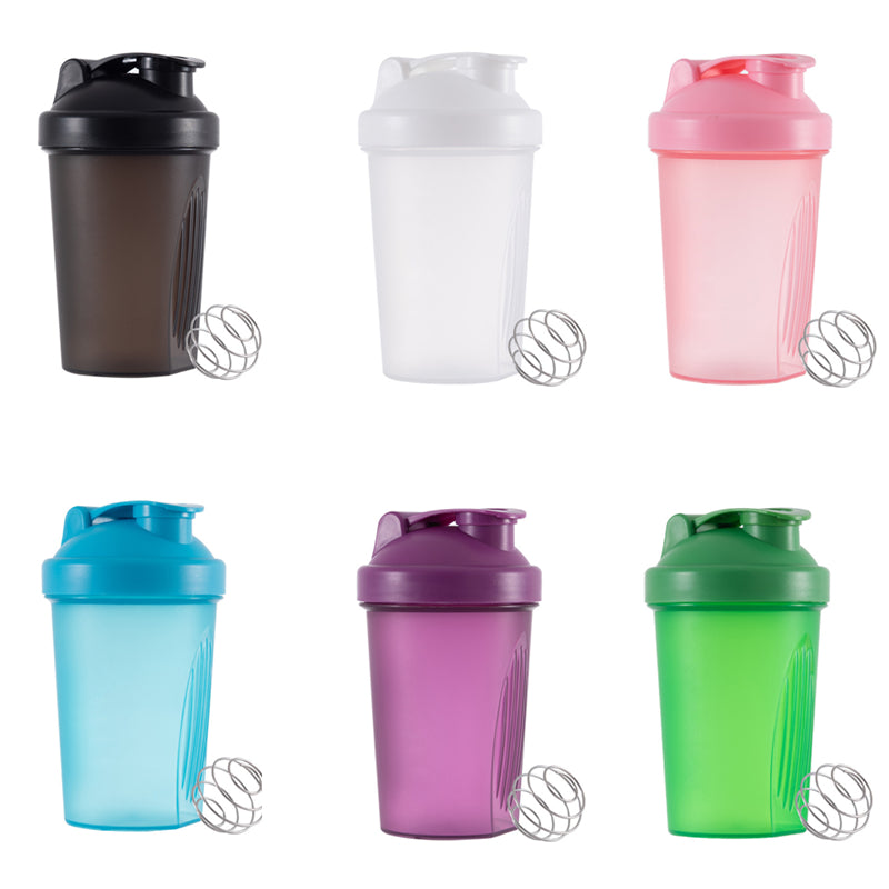 400ML Blender Shaker Bottle, zanglamas whisk to'pi bilan, oqmas va BPA-siz protein kokteyllari va mashg'ulotlar uchun. Sport zalida va maktabda ideal.