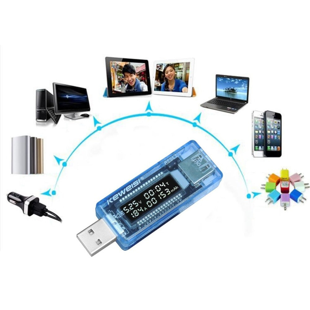 USB Voltmeter for Battery Testing and Charging Power Banks