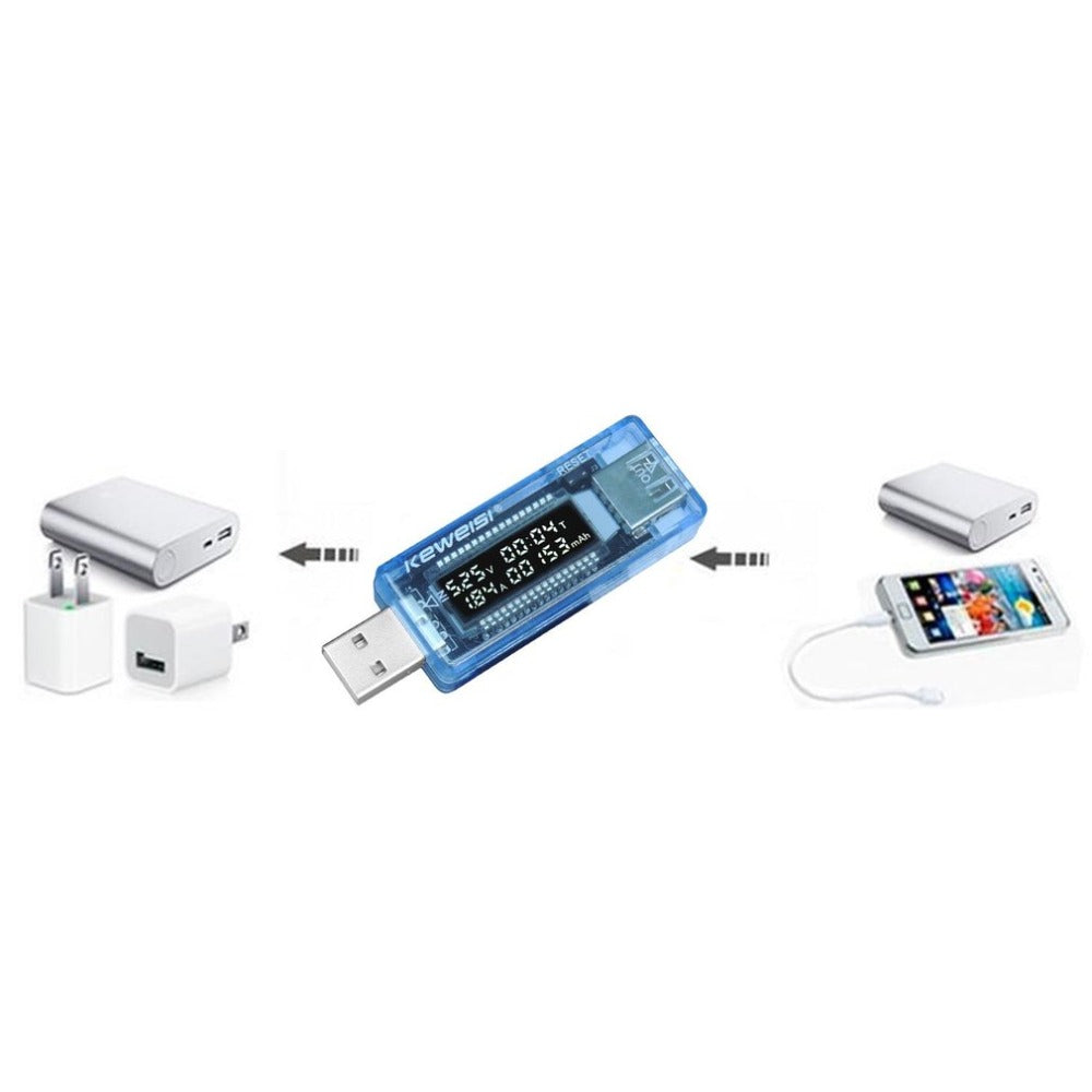 USB Voltmeter for Battery Testing and Charging Power Banks