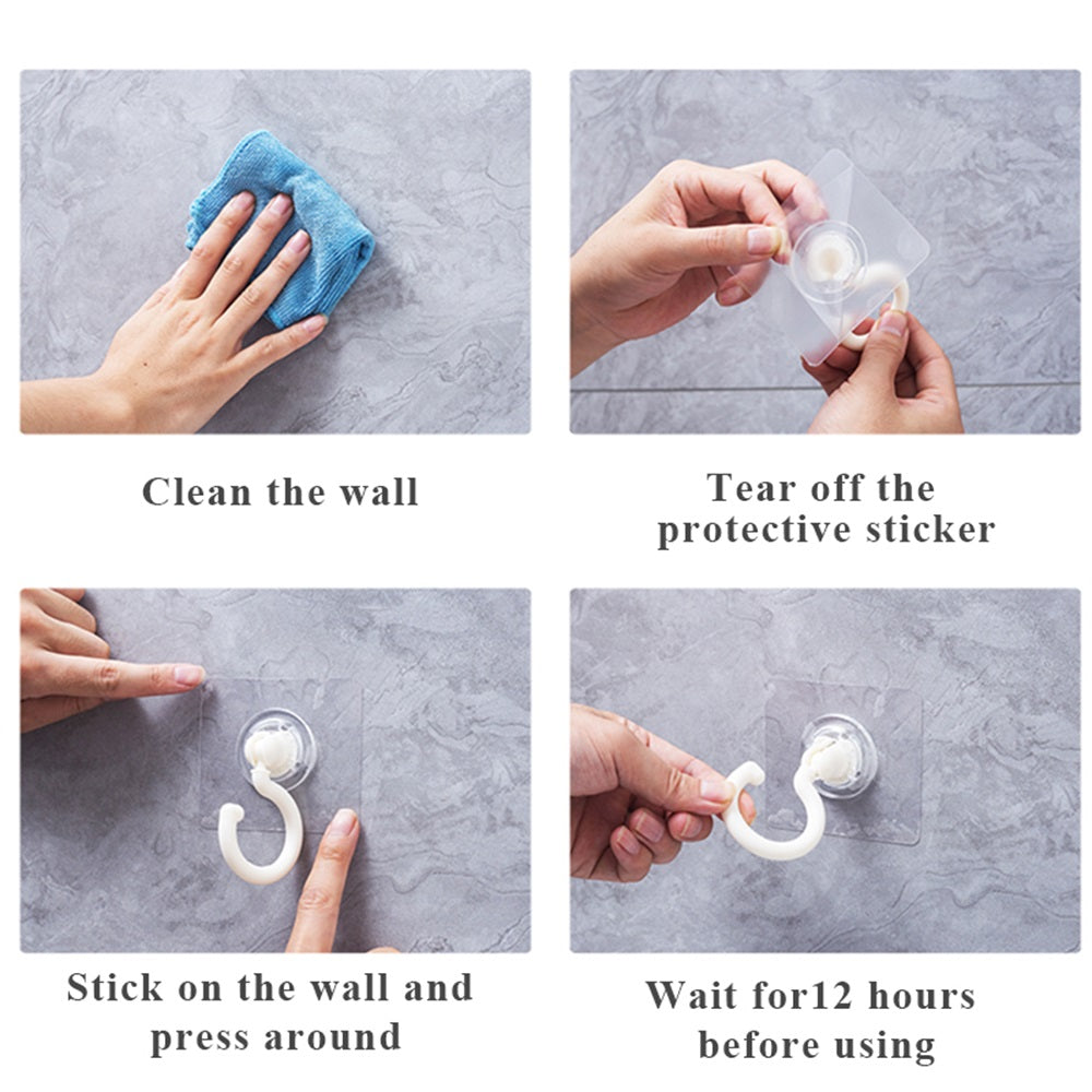 360° Rotatable Ceiling Wall Hook for Dome Bed Canopy, Mosquito Netting, and More - Easy Self-Adhesive Installation, Convenient Bathroom Accessory