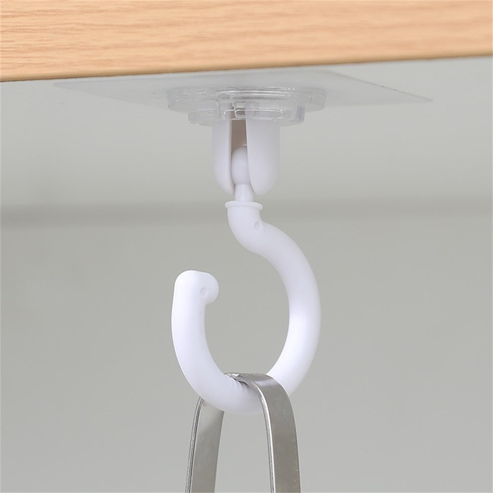 360° Rotatable Ceiling Wall Hook for Dome Bed Canopy, Mosquito Netting, and More - Easy Self-Adhesive Installation, Convenient Bathroom Accessory