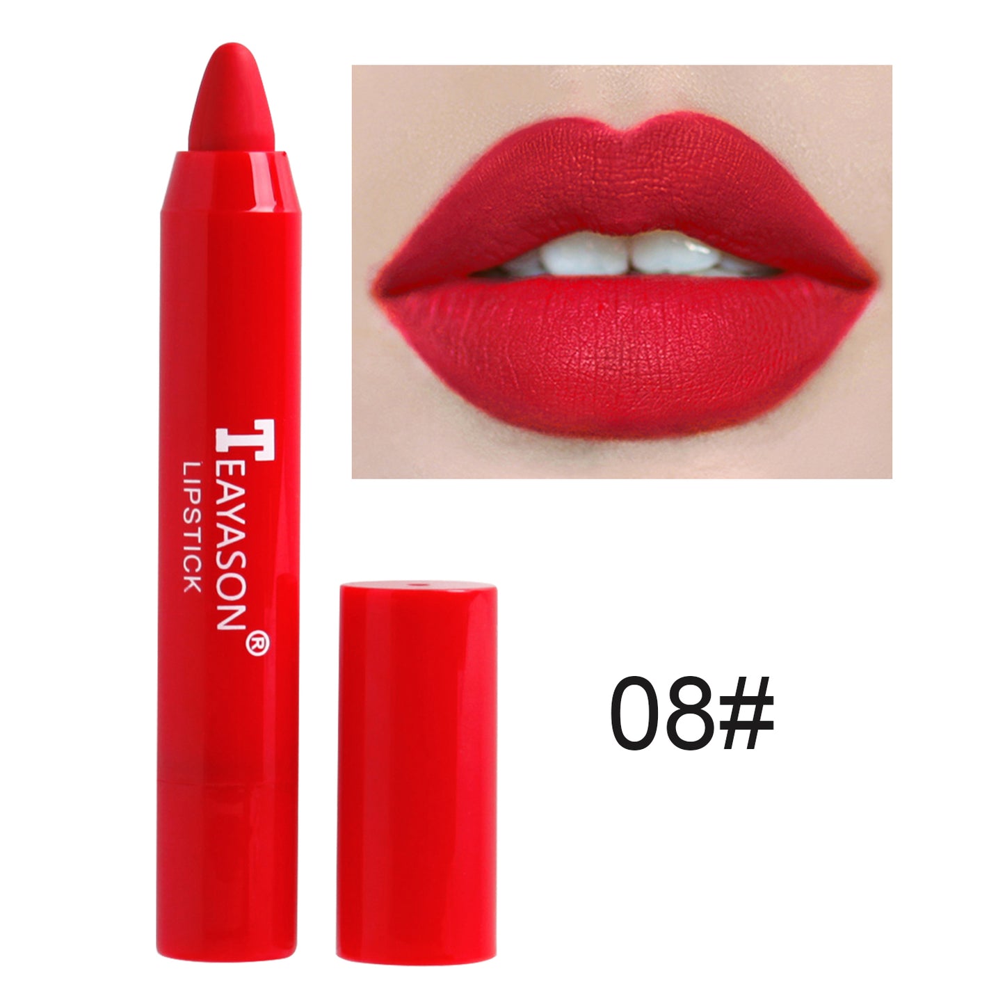 1PC Sexy Matte Lipstick Waterproof Lip Liner for Valentine's Day Gift, non-stick formulation