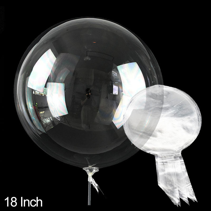 Transparent Bobo Bubble Balloon (10pcs, 60.96cm) for Wedding, Birthday, Baby Shower, or Holiday Parties. Great for decorations and gifts.