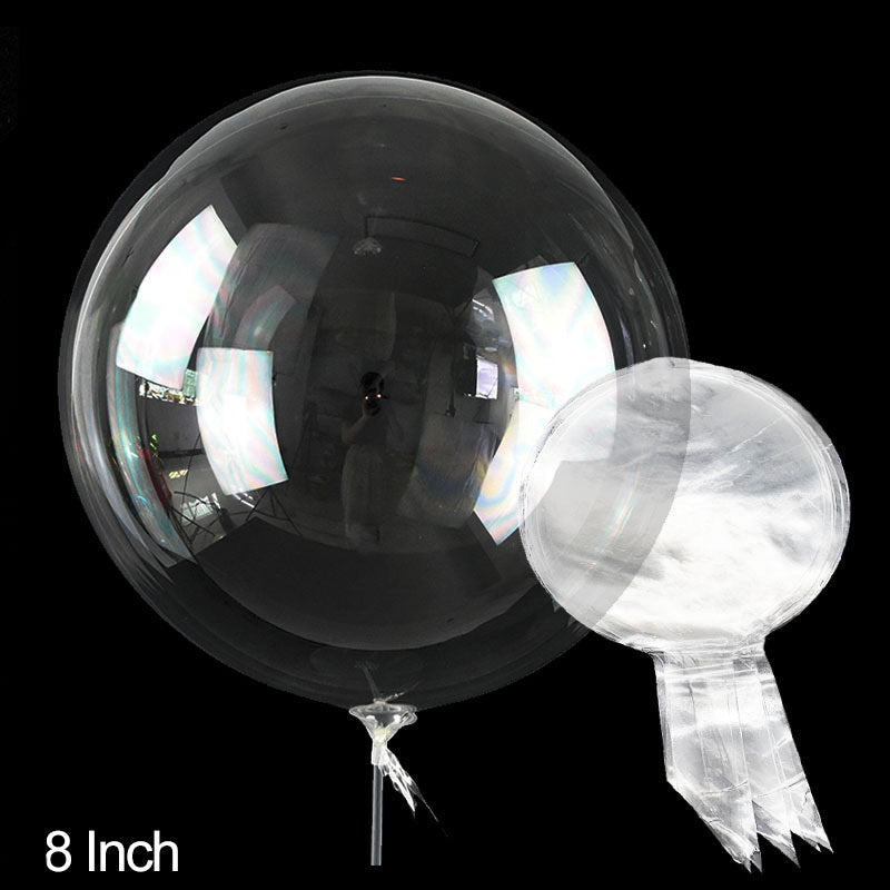 Transparent Bobo Bubble Balloon (10pcs, 60.96cm) for Wedding, Birthday, Baby Shower, or Holiday Parties. Great for decorations and gifts.