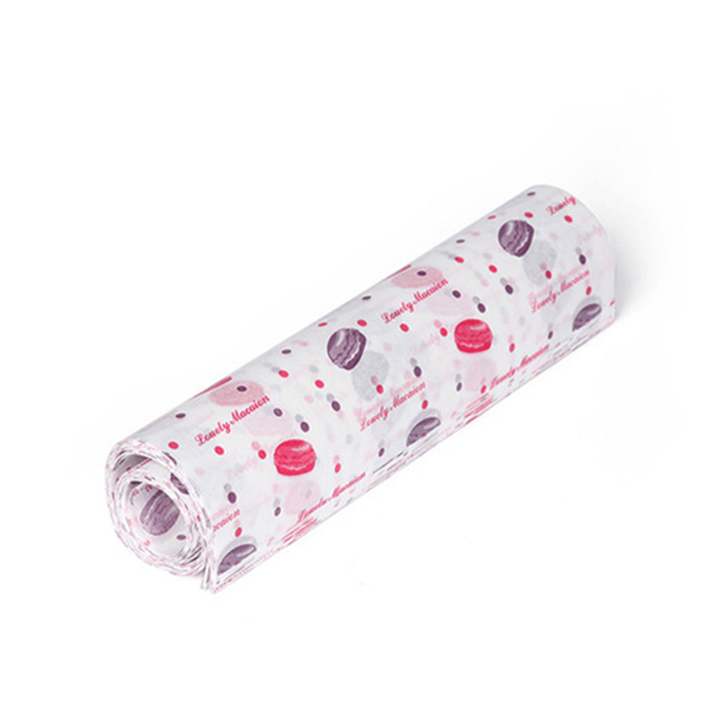 50 pieces of Decorative Greaseproof Food Wrapping Paper featuring Charming Patterns such as Hearts, Flowers, and Stripes. Resistant to Oil and Water, measuring 24.89x21.59cm - Perfect for Baking, Confectionery, and other uses