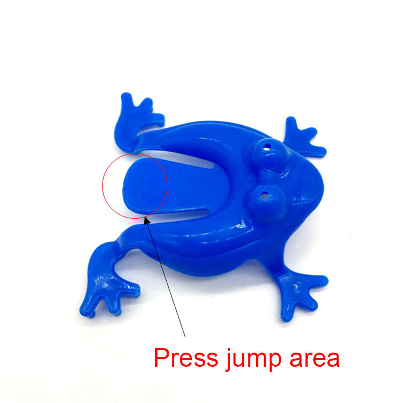 20 FunBounce Fidget Jumping Frogs: Plastic Stress Relief Toys for Kids, Ideal Holiday Party Favors, No Electricity Required, Featherless