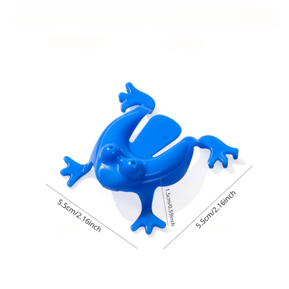 20 FunBounce Fidget Jumping Frogs: Plastic Stress Relief Toys for Kids, Ideal Holiday Party Favors, No Electricity Required, Featherless