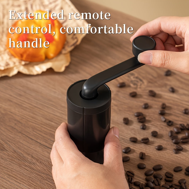 One piece of equipment - a manual bean grinder - that is portable and can be used as a coffee machine. This all-in-one machine allows for grinding, brewing, and extraction of American style coffee. Perfect for household use, small gatherings, and camping