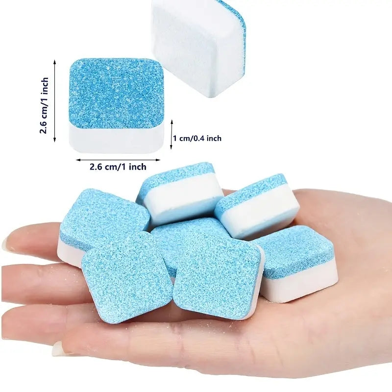 12pcs cleaner tablets for washing machine water tank; deodorant household cleaning tool