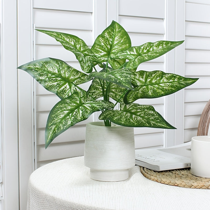 Artificial plant with stem and leaves for home decor