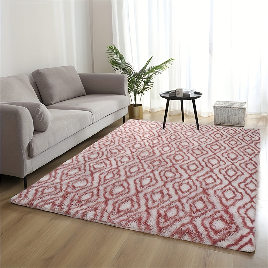 Soft Gradient Color Shaggy Area Mat, Polyester Mat for Living Room Bedroom Sofa Bedside Bay Window, Machine Washable, Available in Various Sizes