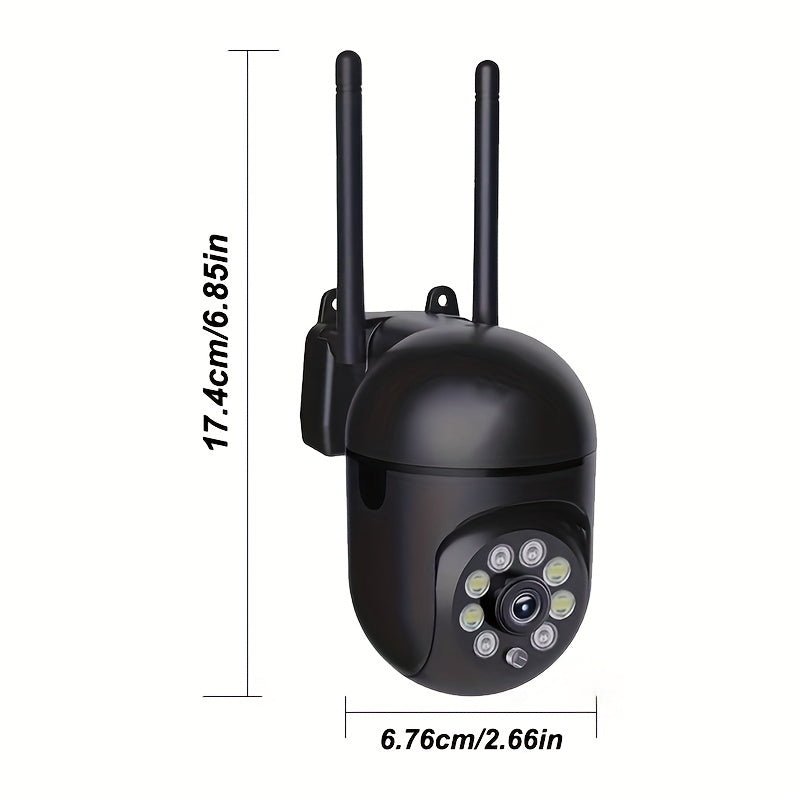 The Teruhal 3MP HD Wi-Fi Security Camera offers 355° Pan-Tilt-Zoom capabilities, Night Vision, AI Motion Detection, Two-Way Audio, Color Night Vision, 2.4G Intercom, Remote Control, and Home Surveillance System compatibility. Powered by USB and