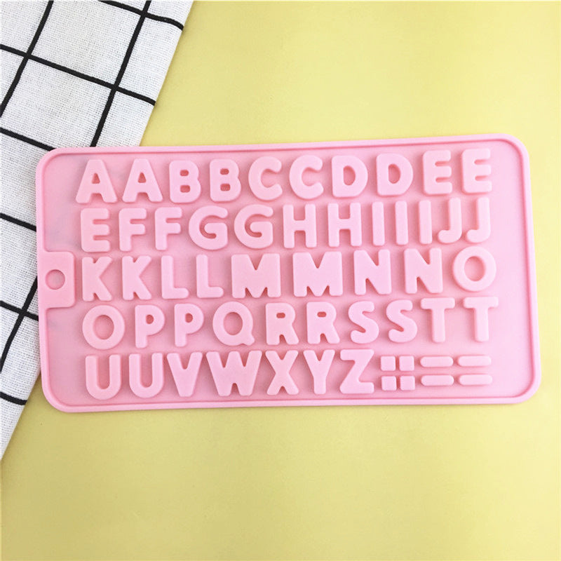 1 piece of Silicone Alphanumeric Chocolate Mold for Candy, Fondant, and Baking in 3D design - Featuring English Alphabet and Numbers - Essential Kitchen Tool for Making Sweets and Treats