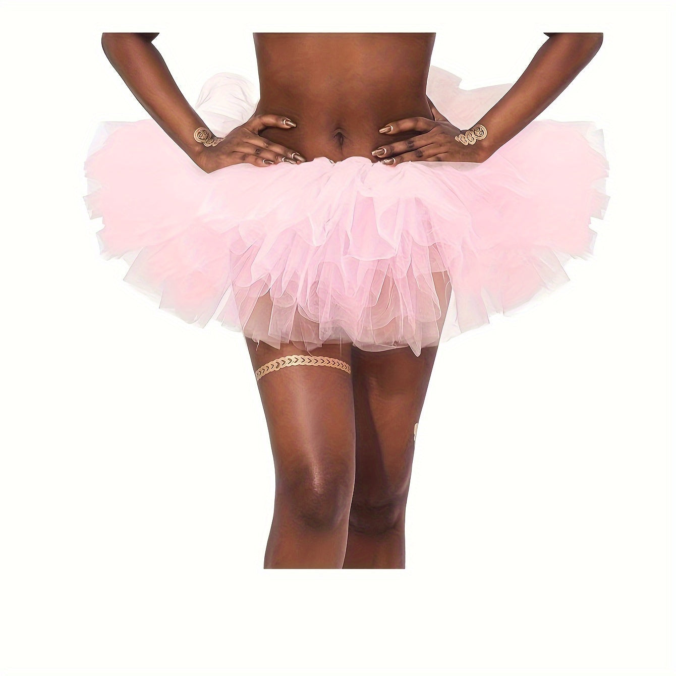 Get ready to party with this Fluffy 80s Tutu Skirt! Perfect for women and teens, this elastic waist skirt features 5 layers of tulle for an ultra-fluffy look. Ideal for Halloween, costume parties, and holiday festivities like Christmas.