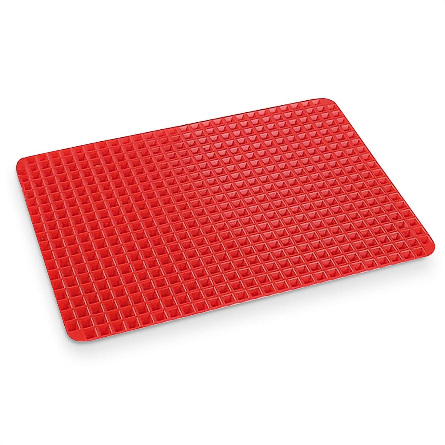 Durable Non-Stick Silicone Pyramid Cooking Mat for Baking, Microwave Oven, and Pastry - Convenient Cleanup and Long-lasting