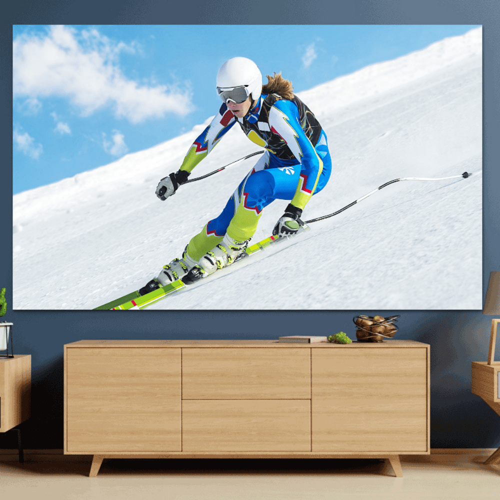 4K anti-light projection screen, 16:9 aspect ratio, reflective fabric, sizes available 152.4/203.2/254.0 cm.