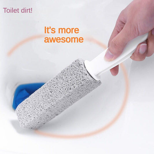 1 piece of Toilet Cleaner Stone with handle-pump, designed for cleaning toilets and removing scale, calcium, rust, toilet bowl rings, barbecue grime, and pool tile stains.