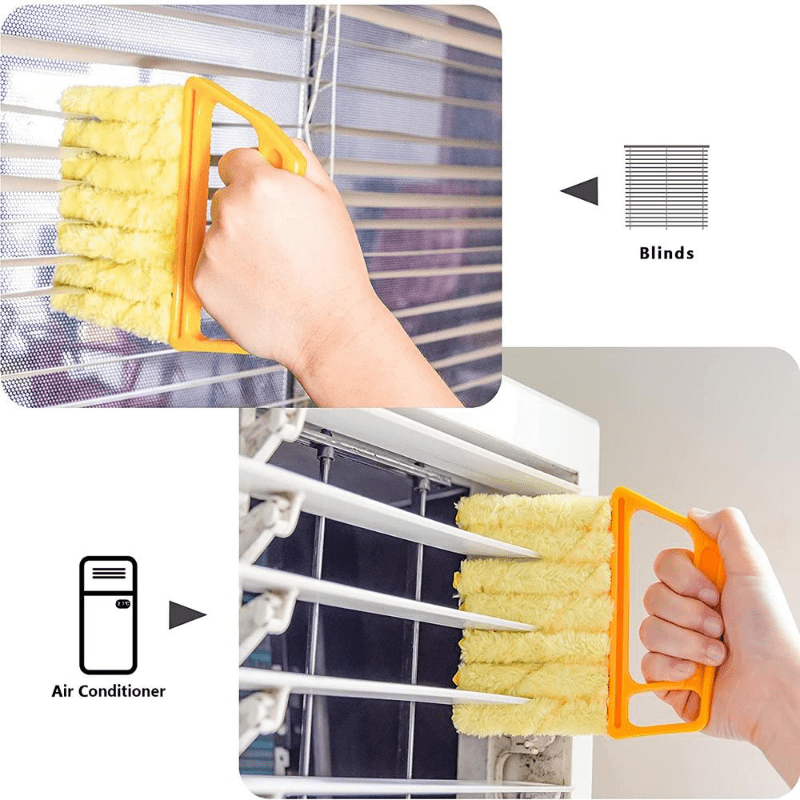 1 piece of washable window cleaning brushes with microfibers designed for easy dust collection and cleaning of blinds.