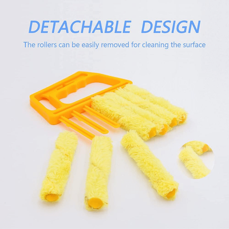 1 piece of washable window cleaning brushes with microfibers designed for easy dust collection and cleaning of blinds.