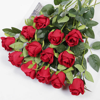 10 Artificial roses with stems for DIY party decorations and home décor. Perfect for weddings, birthdays, showers, Mother's Day, or Valentine's Day.