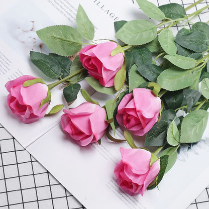 10 Artificial roses with stems for DIY party decorations and home décor. Perfect for weddings, birthdays, showers, Mother's Day, or Valentine's Day.